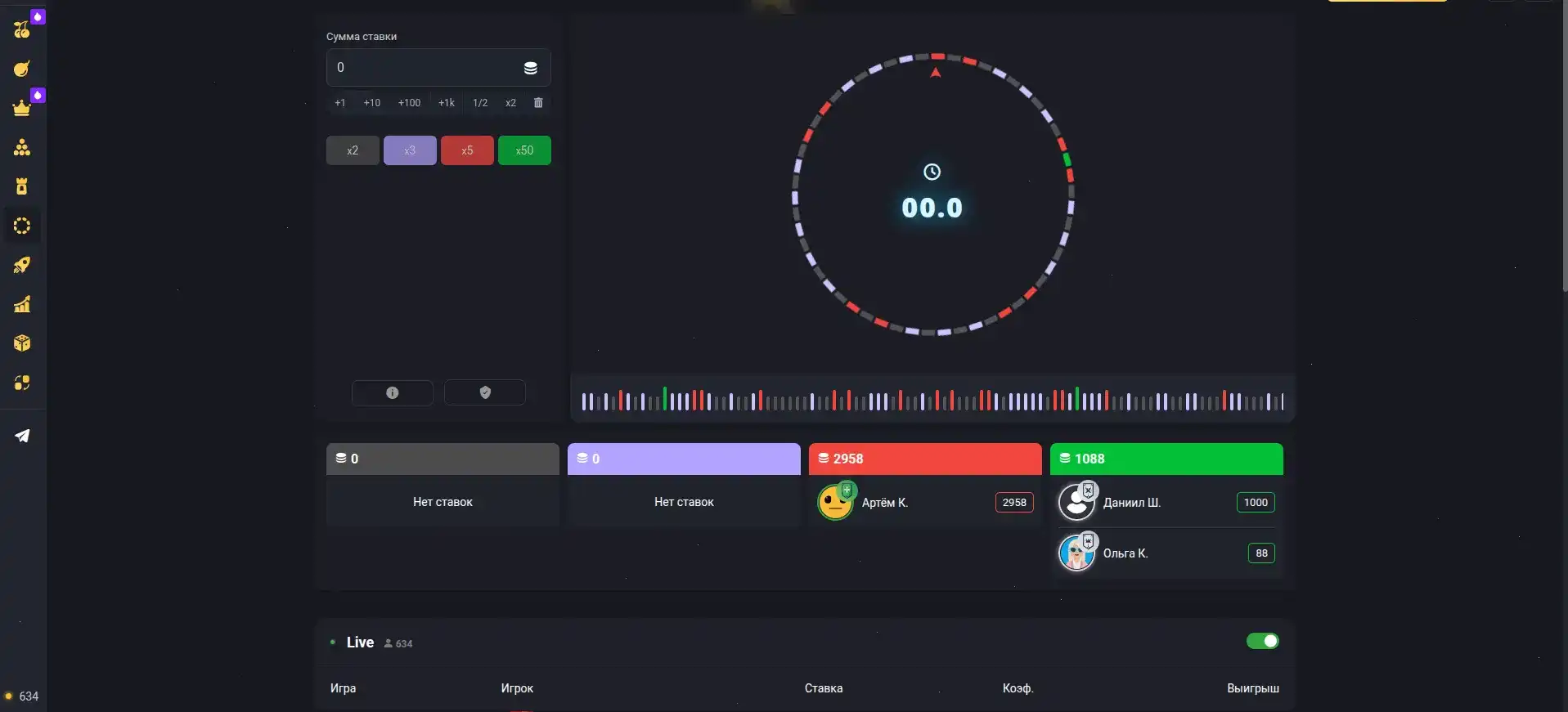 Интерфейс игрового зала казино Винвин с слотами